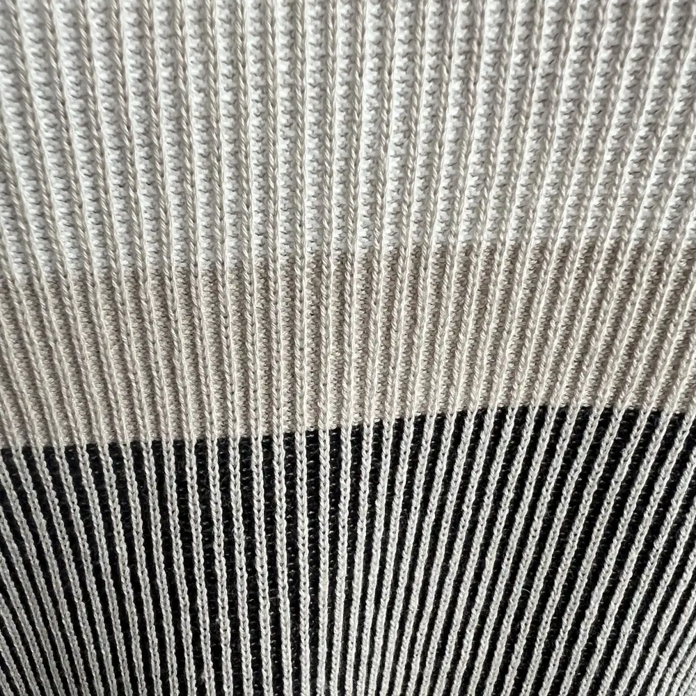Neutral striped knit detail
