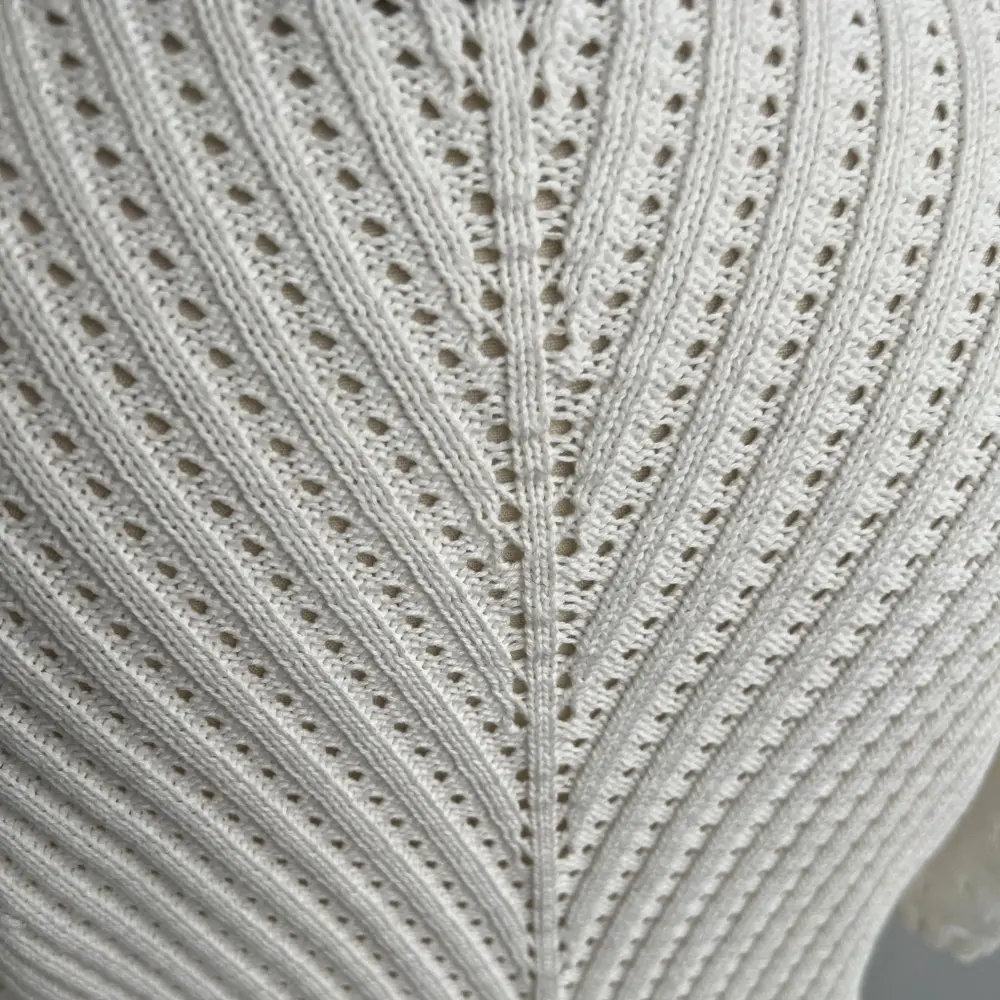 Ribbed knit sweater texture detail